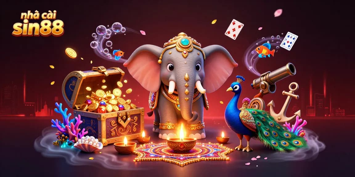 Experience vibrant gameplay at nhà cái sin88 with colorful characters and dynamic casino elements.