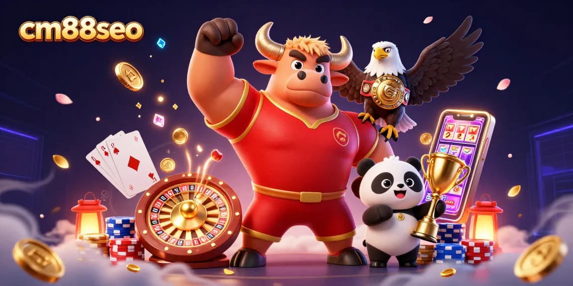 Experience thrilling gameplay at cm88seo with a vibrant 3D casino celebration.