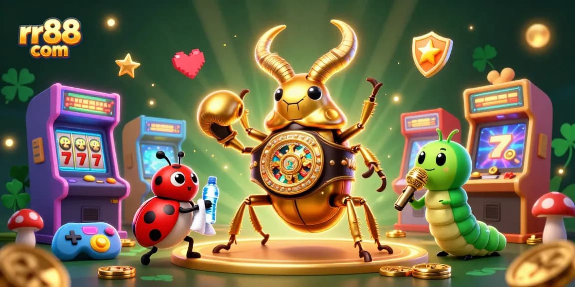 Experience thrilling games at rr88 com with giant beetle champion and colorful arcade action!