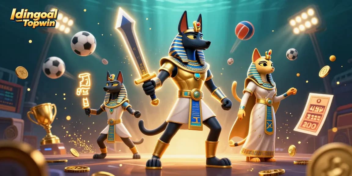 Engage with Idngoal Topwin as legendary Egyptian warriors compete in dynamic sports betting.