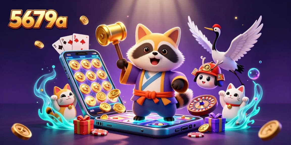 Engage with slots and casino excitement at 5679a through vibrant 3D illustration.
