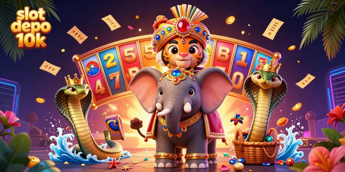 Experience thrilling action with slot depo 10k featuring vibrant slot reels and dynamic gaming elements.