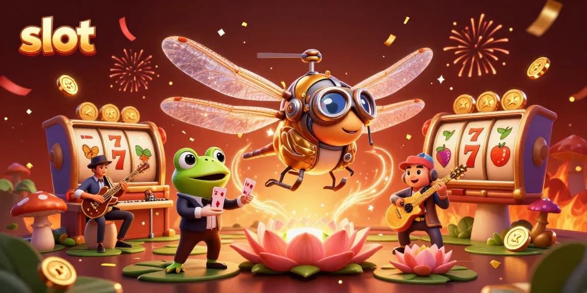 Experience thrilling slot gameplay with vibrant characters and dynamic gaming elements.