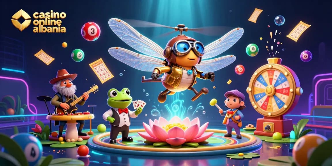 Experience exciting games at casino online albania with vibrant elements and dynamic characters.
