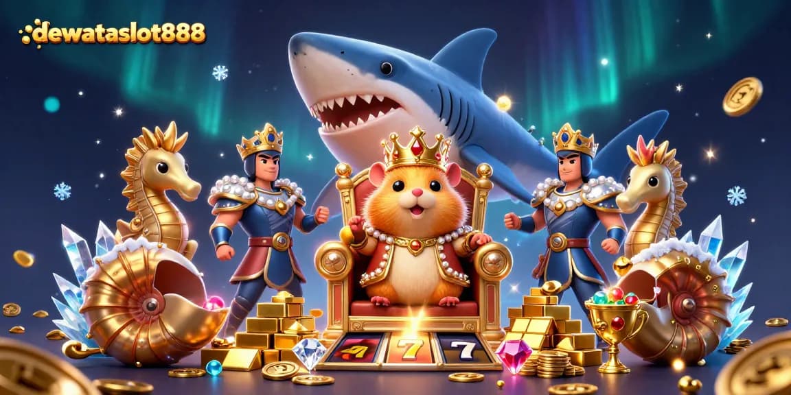 Menangkan pengalaman bermain slot gacor di dewataslot888 dengan karakter raja hamster emas dan penjaga ekor kuda.