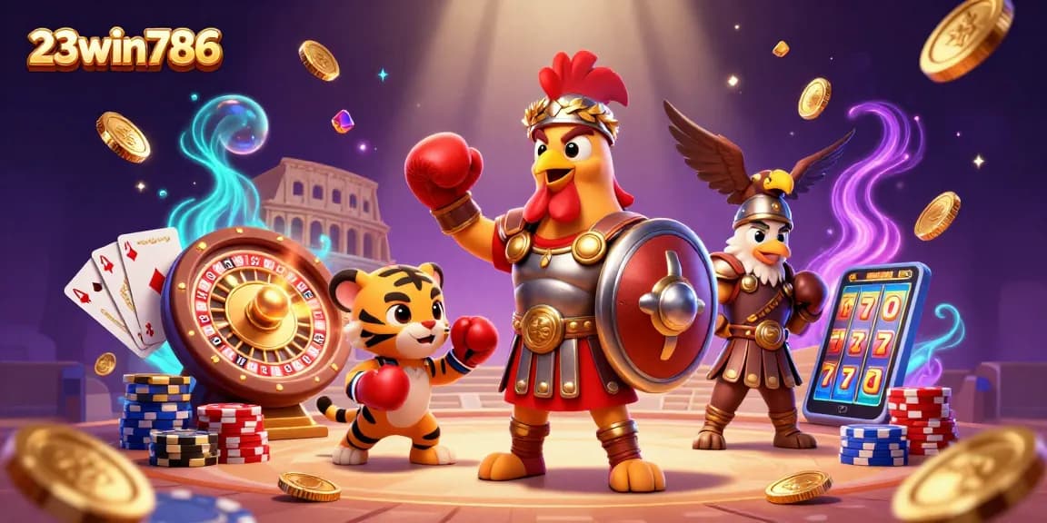 Experience thrilling excitement with 23win786 at the dynamic colosseum showcasing online betting elements.