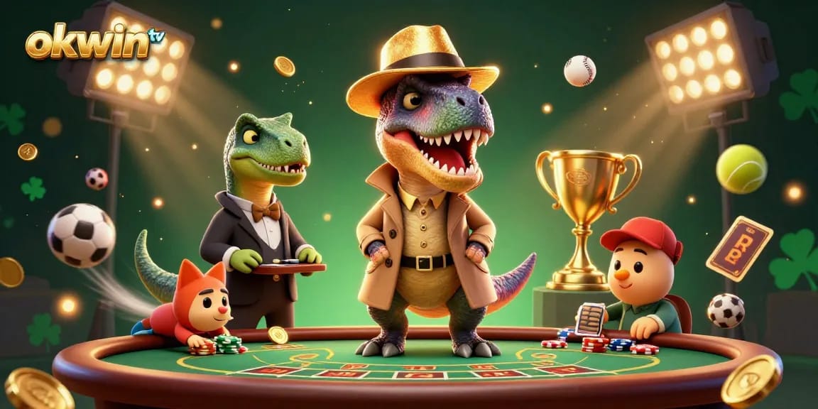 Watch the velociraptor card counter at okwin tv cleverly navigate while a stegosaurus pit boss monitors the blackjack action.