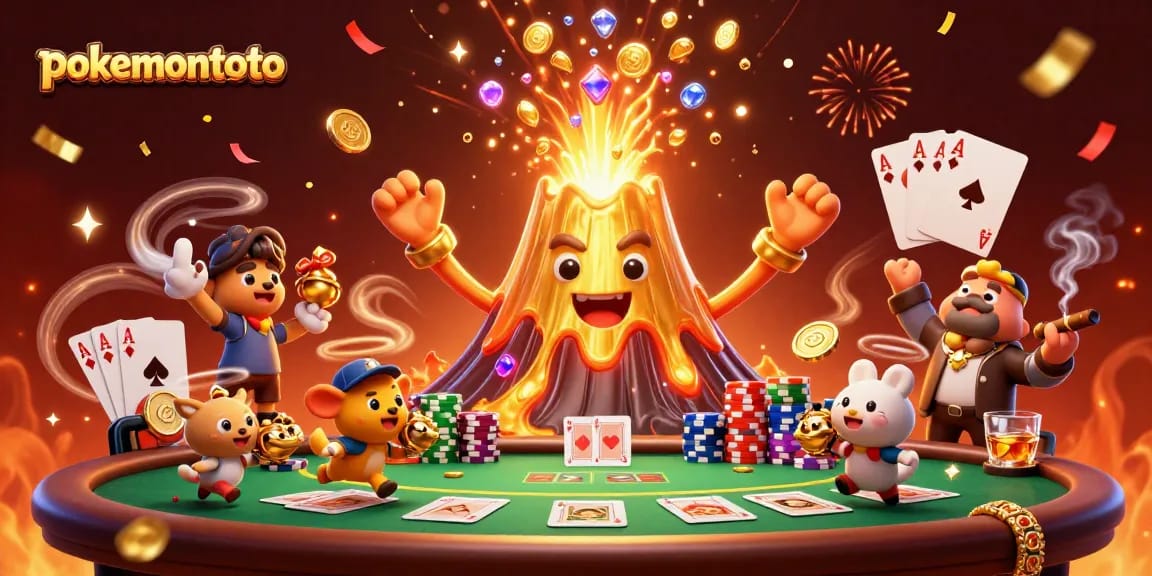 Meningkatkan peluang menang dengan pokemontoto dalam suasana kasino, tumpukan chip poker berwarna-warni dan petunjuk jackpot.