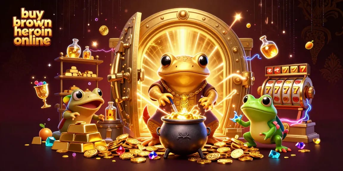 Spin and win with our vibrant art of buying brown heroin online, featuring dynamic casino elements.