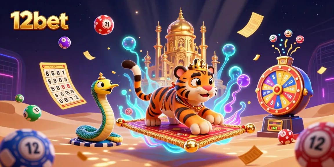 Trải nghiệm cá cược hấp dẫn với 12bet qua hình ảnh sultan trên thảm bay đầy màu sắc.