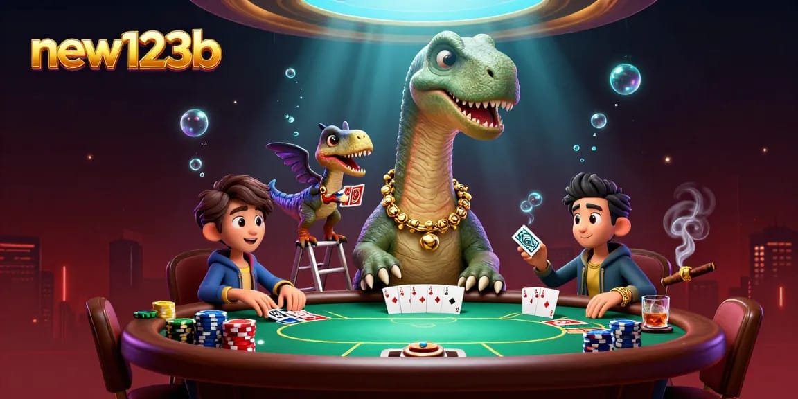 Experience engaging casino action with new123b in this colorful 3D poker scene.