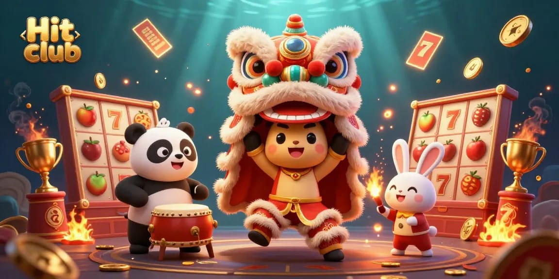 Engage in thrilling gameplay at Hit club with vibrant characters and dynamic slot elements.