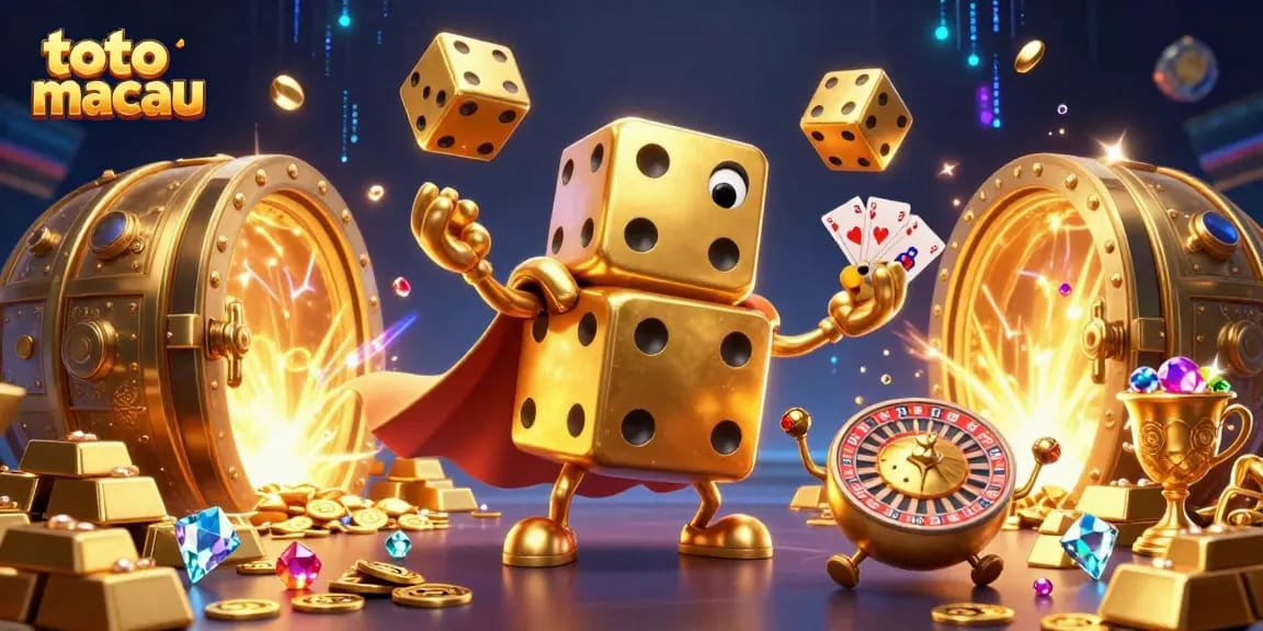 Engage with the thrilling experience of toto macau through our exciting dynamic 3D casino illustration.