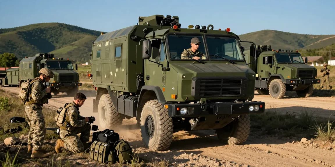 Soldier operating military vehicle in training, representing 88m lifestyle.