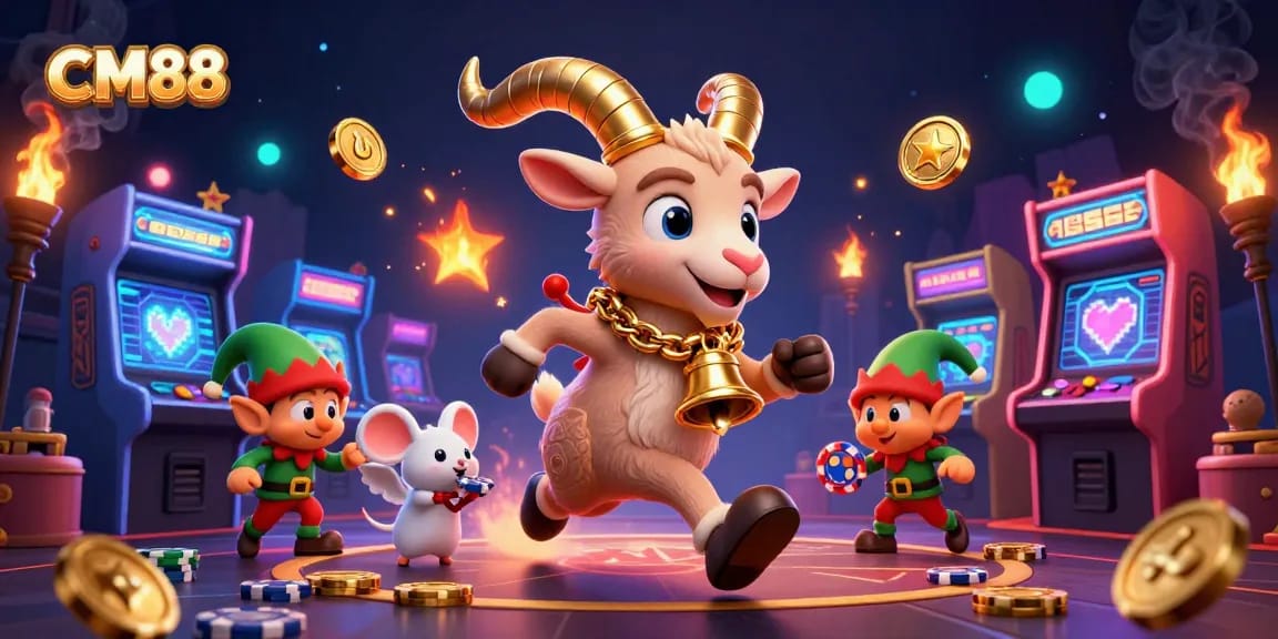 CM88 enhances gaming excitement in a bustling casino with vibrant characters and actions.
