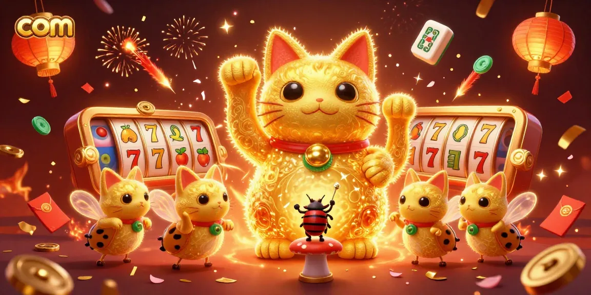 Engage with com and experience thrilling golden fireflies in a vibrant casino scene.