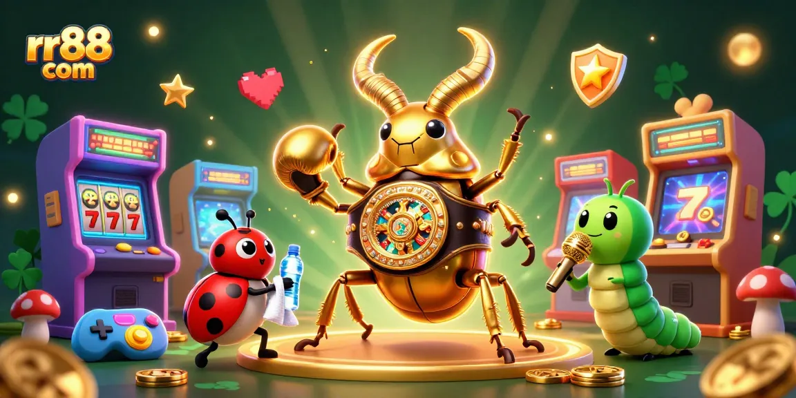 Experience thrilling games at rr88 com with giant beetle champion and colorful arcade action!