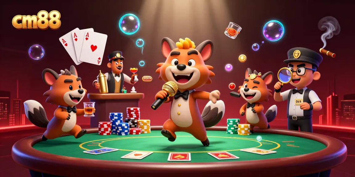 Watch cm88's hyenas entertain at a vibrant casino club and enjoy thrilling poker scenes.