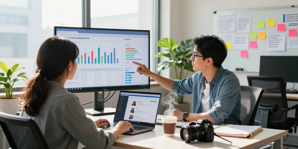 Analisis kinerja GEGESLOT di kantor modern dengan profesional yang bekerja.