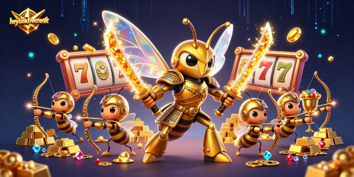 heylinkfreecredit offers a thrilling casino experience with vibrant slot reels and winning symbols