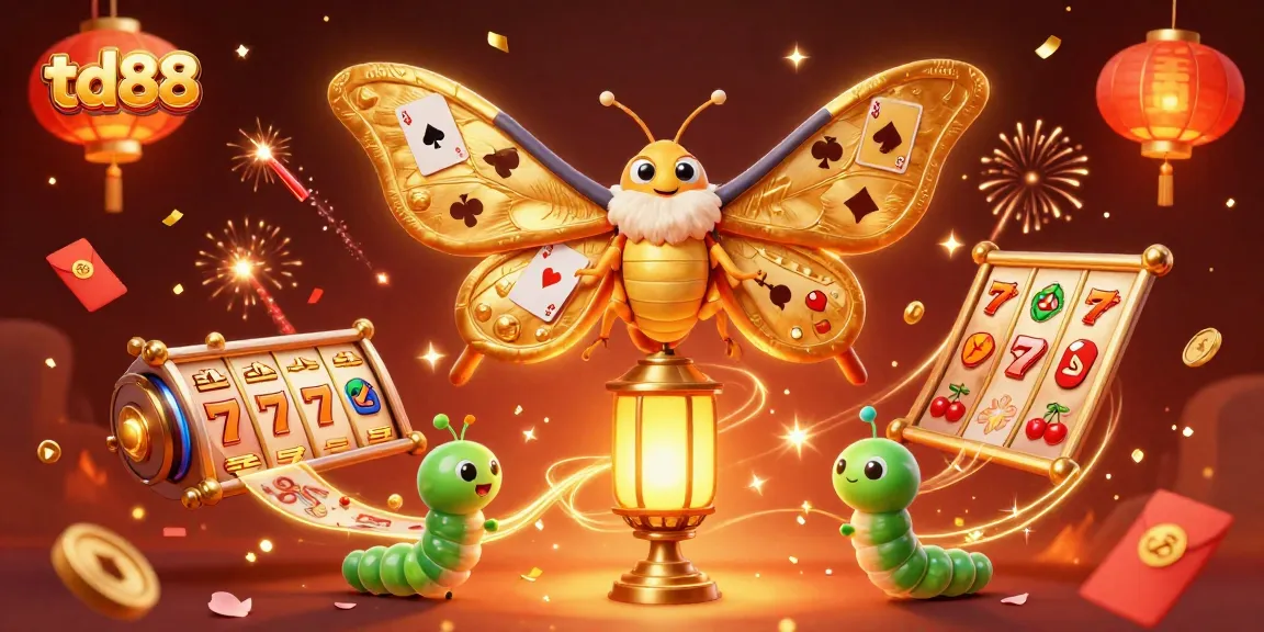 Experience thrilling gameplay at td88 with vibrant 3D illustrations featuring casino elements and lucky symbols.