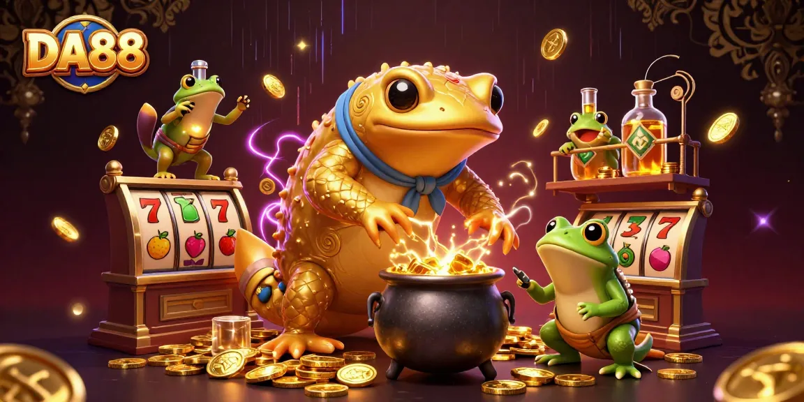 Engage with DA88’s thrilling slot experience featuring golden salamanders and jackpot symbols.
