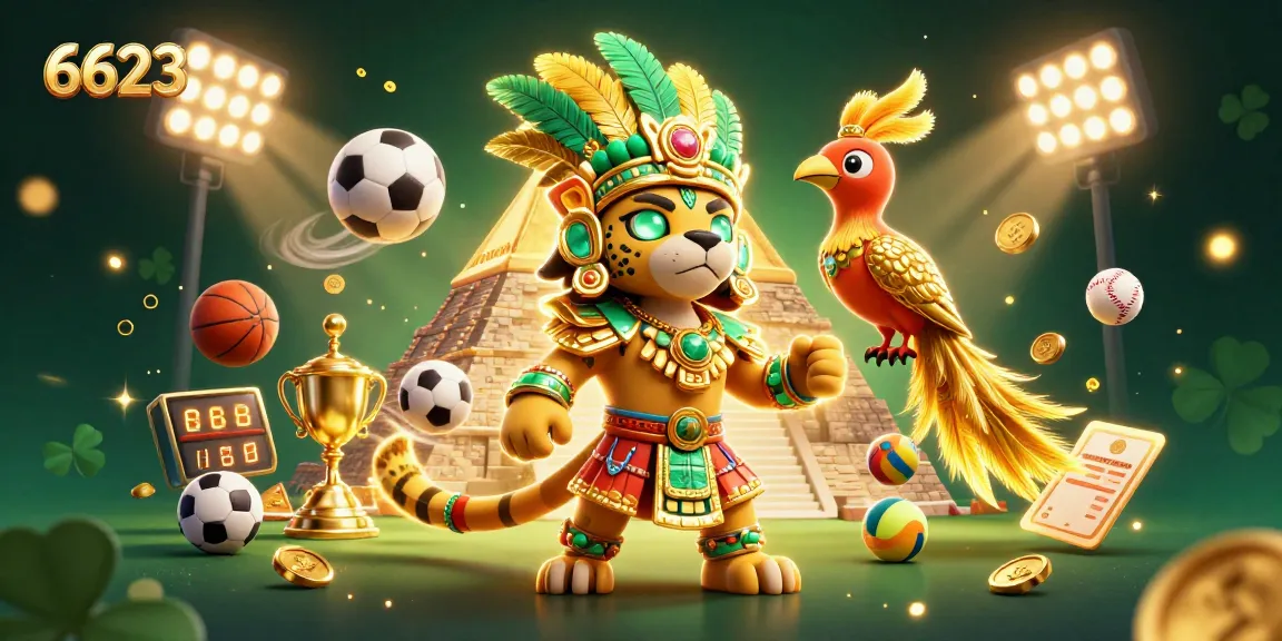 Experience thrilling gaming at 6623 with a vibrant illustration showcasing unique characters and dynamic elements.