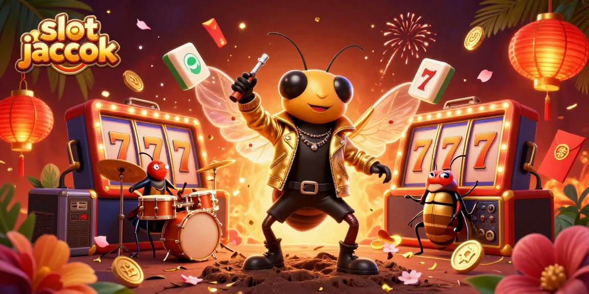 Jelajahi slot jackpot di dunia game kasino dengan karakter animasi yang memukau dan unsur meriah.