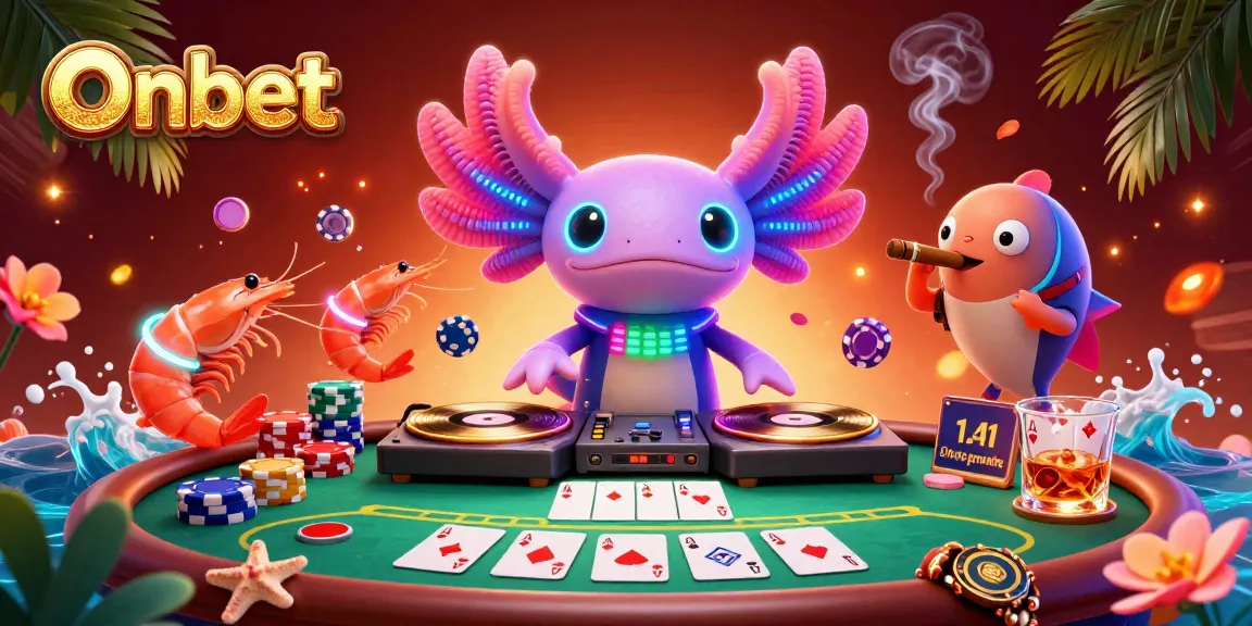Engage with Onbet through vibrant 3D casino scenes embodying thrills of energetic gaming.