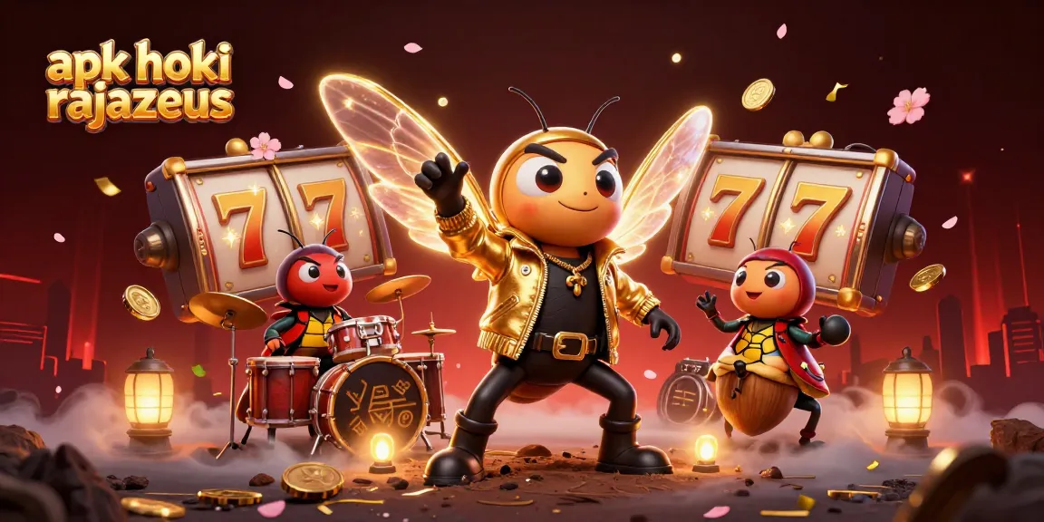 Experience the thrill of winning with apk hoki rajazeus in this vibrant 3D slot scene!
