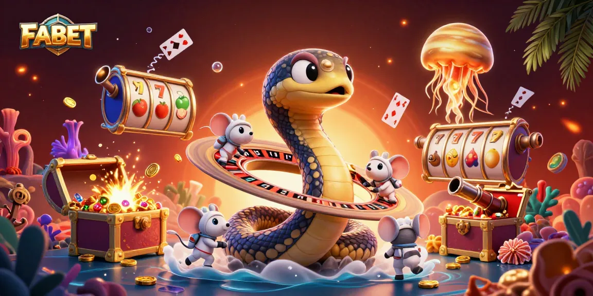 Engage with FABET's vibrant casino atmosphere, featuring dynamic gameplay and betting action in a 3D rendering.