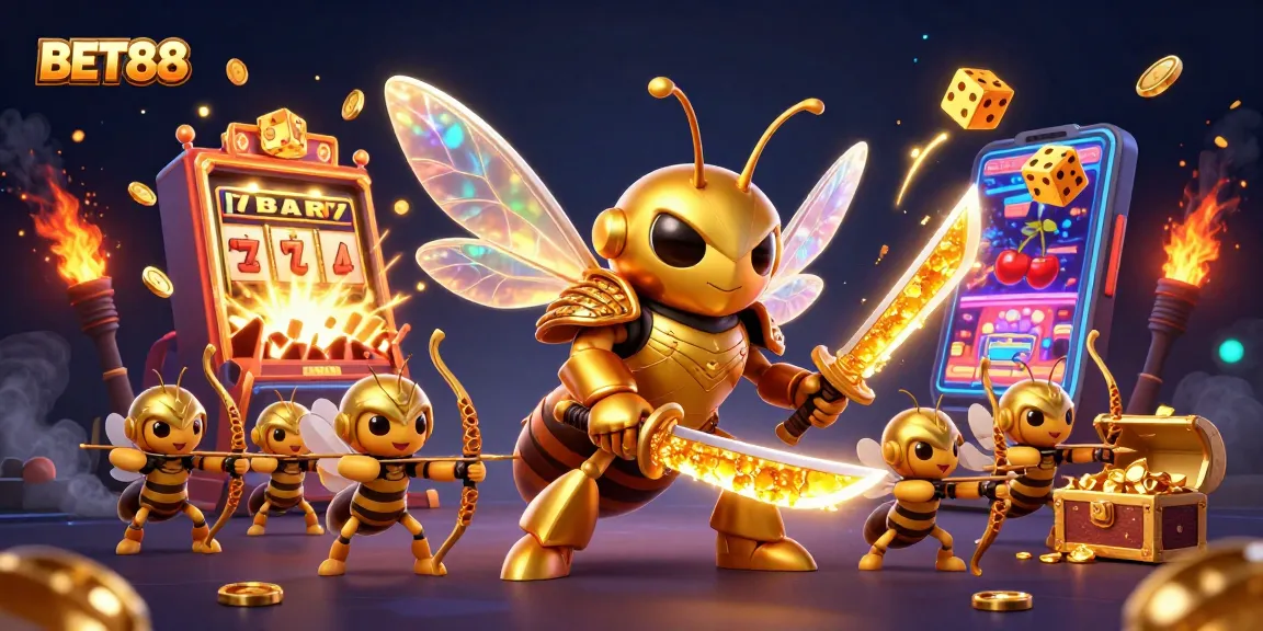 BET88 engages players with thrilling casino games in an exciting and dynamic 3D illustration.