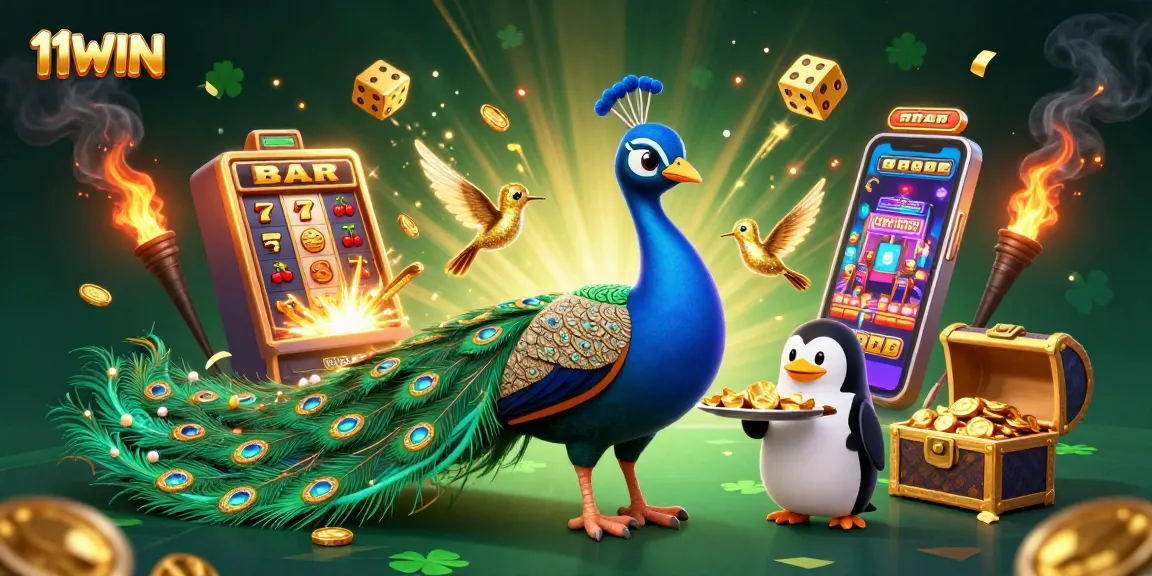 Experience big wins at 11WIN with a vibrant scene of exciting casino gameplay and dynamic characters.