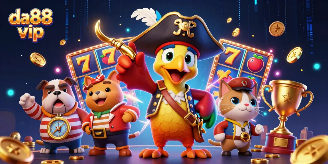 Win big with da88 vip as the pirate captain and crew navigate thrilling slot adventures, full of excitement!